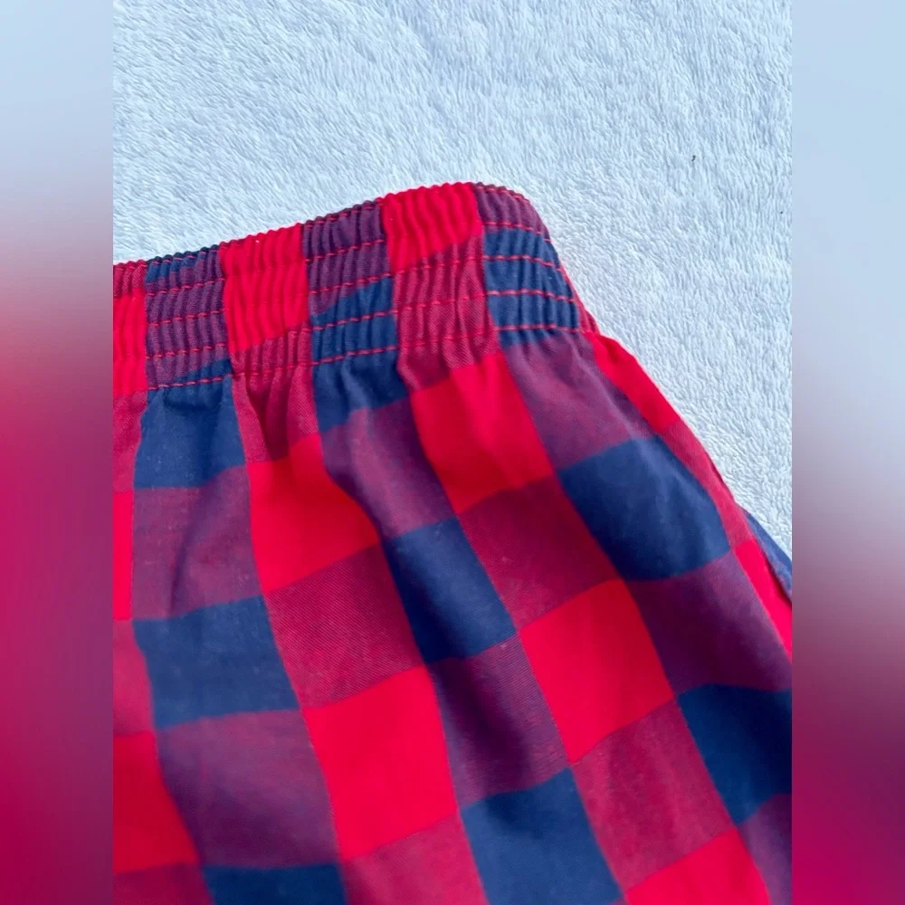 Soebean Checkered Fit Trunks Underwear Sz.Medium Mens 100% Cotton